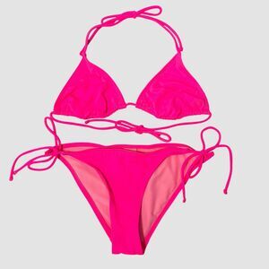 Ocean Pacific Op Bikini Bright Pink Size Jr 3/5
